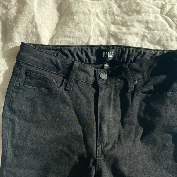 PAIGE - Jacqueline Straight Raw Hem Jeans - Picture 4 of 5